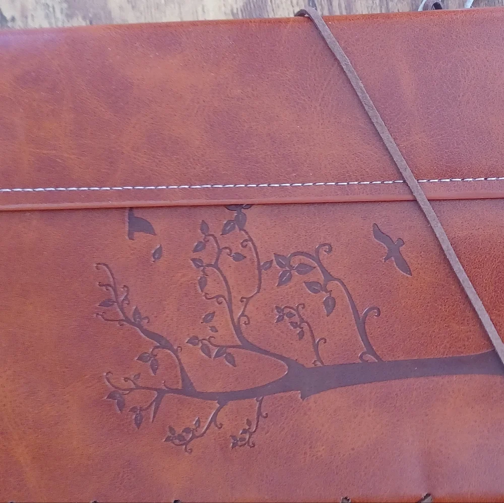 Antique Handmade leather bound sketchbook  9